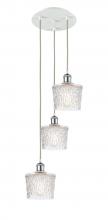 Innovations Lighting 113B-3P-WPC-G402 - Niagara - 3 Light - 13 inch - White Polished Chrome - Cord Hung - Multi Pendant