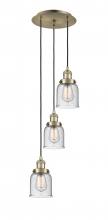 Innovations Lighting 113F-3P-AB-G54 - Cone - 3 Light - 12 inch - Antique Brass - Cord hung - Multi Pendant