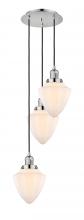 Innovations Lighting 113F-3P-PN-G661-7 - Bullet - 3 Light - 14 inch - Polished Nickel - Cord hung - Multi Pendant