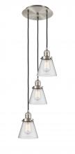 Innovations Lighting 113F-3P-SN-G64 - Cone - 3 Light - 13 inch - Brushed Satin Nickel - Cord hung - Multi Pendant