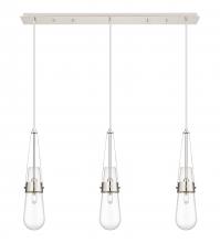 Innovations Lighting 123-452-1P-PN-G452-4CL - Milan - 3 Light - 36 inch - Polished Nickel - Linear Pendant