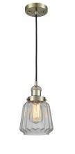 Innovations Lighting 201C-AB-G142 - Chatham - 1 Light - 7 inch - Antique Brass - Cord hung - Mini Pendant