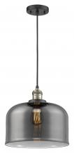 Innovations Lighting 201C-BAB-G73-L - Bell - 1 Light - 12 inch - Black Antique Brass - Cord hung - Mini Pendant