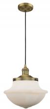 Innovations Lighting 201C-BB-G541-LED - Oxford - 1 Light - 12 inch - Brushed Brass - Cord hung - Mini Pendant