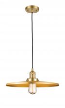 Innovations Lighting 201C-SG-MFR-SG-16 - Appalachian - 1 Light - 16 inch - Satin Gold - Cord hung - Mini Pendant