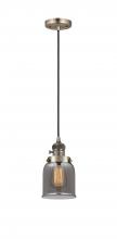 Innovations Lighting 201CSW-AB-G53-LED - Bell - 1 Light - 5 inch - Antique Brass - Cord hung - Mini Pendant