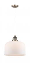 Innovations Lighting 201CSW-AB-G71-L-LED - Bell - 1 Light - 12 inch - Antique Brass - Cord hung - Mini Pendant