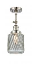 Innovations Lighting 201F-PN-G262 - Stanton - 1 Light - 6 inch - Polished Nickel - Semi-Flush Mount