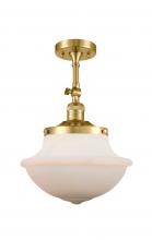 Innovations Lighting 201F-SG-G541 - Oxford - 1 Light - 12 inch - Satin Gold - Semi-Flush Mount