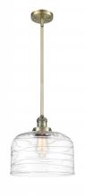 Innovations Lighting 201S-AB-G713-L-LED - Bell - 1 Light - 12 inch - Antique Brass - Stem Hung - Mini Pendant