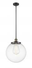 Innovations Lighting 201S-BAB-G202-14 - Beacon - 1 Light - 14 inch - Black Antique Brass - Stem Hung - Pendant