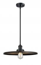 Innovations Lighting 201S-BK-MFR-BK-16 - Appalachian - 1 Light - 16 inch - Matte Black - Stem Hung - Mini Pendant