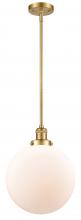 Innovations Lighting 201S-SG-G201-12-LED - Beacon - 1 Light - 12 inch - Satin Gold - Stem Hung - Mini Pendant