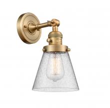 Innovations Lighting 203SW-BB-G64-LED - Cone - 1 Light - 6 inch - Brushed Brass - Adjustable Sconce