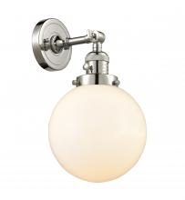Innovations Lighting 203SW-PN-G201-8 - Beacon - 1 Light - 8 inch - Polished Nickel - Adjustable Sconce