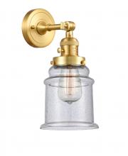 Innovations Lighting 203SW-SG-G184 - Canton - 1 Light - 7 inch - Satin Gold - Sconce