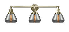 Innovations Lighting 205-AB-G173 - Fulton - 3 Light - 30 inch - Antique Brass - Bath Vanity Light