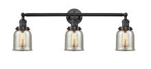 Innovations Lighting 205-BK-G58 - Bell - 3 Light - 30 inch - Matte Black - Bath Vanity Light