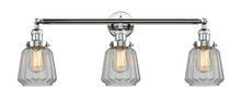 Innovations Lighting 205-PC-G142 - Chatham - 3 Light - 30 inch - Polished Chrome - Bath Vanity Light