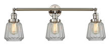 Innovations Lighting 205-PN-G142 - Chatham - 3 Light - 30 inch - Polished Nickel - Bath Vanity Light