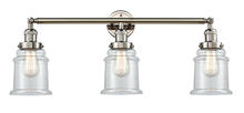 Innovations Lighting 205-PN-G182 - Canton - 3 Light - 30 inch - Polished Nickel - Bath Vanity Light