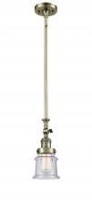 Innovations Lighting 206-AB-G184S - Canton - 1 Light - 5 inch - Antique Brass - Stem Hung - Mini Pendant