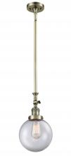 Innovations Lighting 206-AB-G202-8 - Beacon - 1 Light - 8 inch - Antique Brass - Stem Hung - Mini Pendant