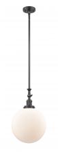 Innovations Lighting 206-OB-G201-12 - Beacon - 1 Light - 12 inch - Oil Rubbed Bronze - Stem Hung - Mini Pendant