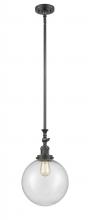 Innovations Lighting 206-OB-G204-10 - Beacon - 1 Light - 10 inch - Oil Rubbed Bronze - Stem Hung - Mini Pendant