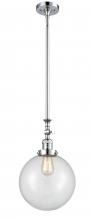 Innovations Lighting 206-PC-G202-10 - Beacon - 1 Light - 10 inch - Polished Chrome - Stem Hung - Mini Pendant