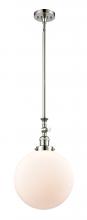 Innovations Lighting 206-PN-G201-12 - Beacon - 1 Light - 12 inch - Polished Nickel - Stem Hung - Mini Pendant