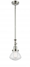 Innovations Lighting 206-PN-G324 - Olean - 1 Light - 7 inch - Polished Nickel - Stem Hung - Mini Pendant