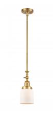 Innovations Lighting 206-SG-G51 - Bell - 1 Light - 5 inch - Satin Gold - Stem Hung - Mini Pendant