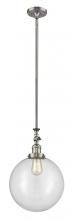 Innovations Lighting 206-SN-G202-12 - Beacon - 1 Light - 12 inch - Brushed Satin Nickel - Stem Hung - Mini Pendant