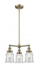 Innovations Lighting 207-AB-G182 - Canton - 3 Light - 18 inch - Antique Brass - Stem Hung - Chandelier