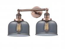 Innovations Lighting 208-AC-G73 - Bell - 2 Light - 19 inch - Antique Copper - Bath Vanity Light