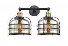 Innovations Lighting 208-BAB-G78-CE - Bell Cage - 2 Light - 19 inch - Black Antique Brass - Bath Vanity Light