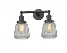 Innovations Lighting 208-OB-G142 - Chatham - 2 Light - 16 inch - Oil Rubbed Bronze - Bath Vanity Light