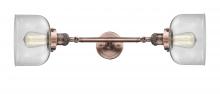Innovations Lighting 208L-AC-G72 - Bell - 2 Light - 8 inch - Antique Copper - Adjustable Bath Vanity Light