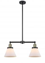 Innovations Lighting 209-BAB-G41-LED - Cone - 2 Light - 21 inch - Black Antique Brass - Stem Hung - Adjustable Island Light