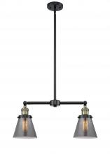 Innovations Lighting 209-BAB-G63 - Cone - 2 Light - 21 inch - Black Antique Brass - Stem Hung - Island Light