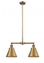 Innovations Lighting 209-BB-M13-BB - Appalachian - 2 Light - 23 inch - Brushed Brass - Stem Hung - Island Light