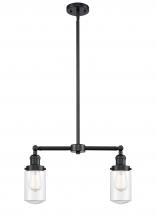 Innovations Lighting 209-OB-G312 - Dover - 2 Light - 21 inch - Oil Rubbed Bronze - Stem Hung - Island Light