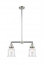 Innovations Lighting 209-PN-G182 - Canton - 2 Light - 21 inch - Polished Nickel - Stem Hung - Island Light