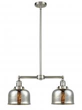 Innovations Lighting 209-SN-G78 - Bell - 2 Light - 24 inch - Brushed Satin Nickel - Stem Hung - Island Light