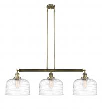 Innovations Lighting 213-AB-G713-L-LED - Bell - 3 Light - 42 inch - Antique Brass - Stem Hung - Island Light