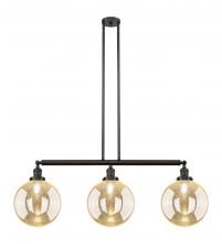 Innovations Lighting 213-OB-G208-10 - Beacon - 3 Light - 42 inch - Oil Rubbed Bronze - Stem Hung - Adjustable Island Light