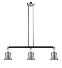 Innovations Lighting 213-PN-M9 - Addison - 3 Light - 38 inch - Polished Nickel - Stem Hung - Island Light