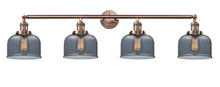 Innovations Lighting 215-AC-G73 - Bell - 4 Light - 44 inch - Antique Copper - Bath Vanity Light