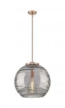 Innovations Lighting 221-1S-AC-G1213-18SM - Athens Deco Swirl - 1 Light - 18 inch - Antique Copper - Cord hung - Pendant